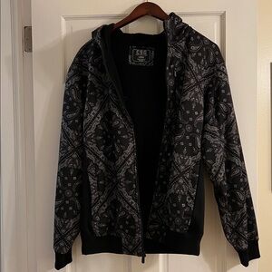 Men’s CSG Black and Gray Paisley Hoodie